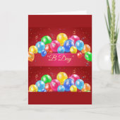 Carte "B Day" Greeting (Devant)