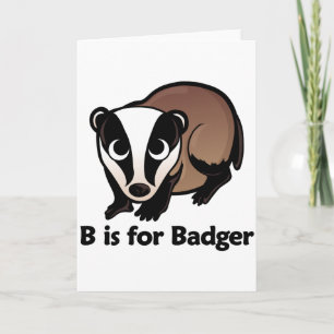 Carte B est pour Badger