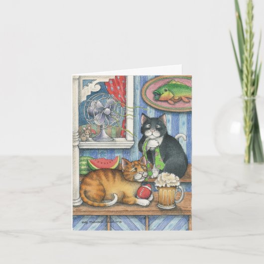 Carte B et note de fête des pères de T #18 (Devant)