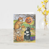 Carte B et note de T #34 Halloween (Fleur jaune)