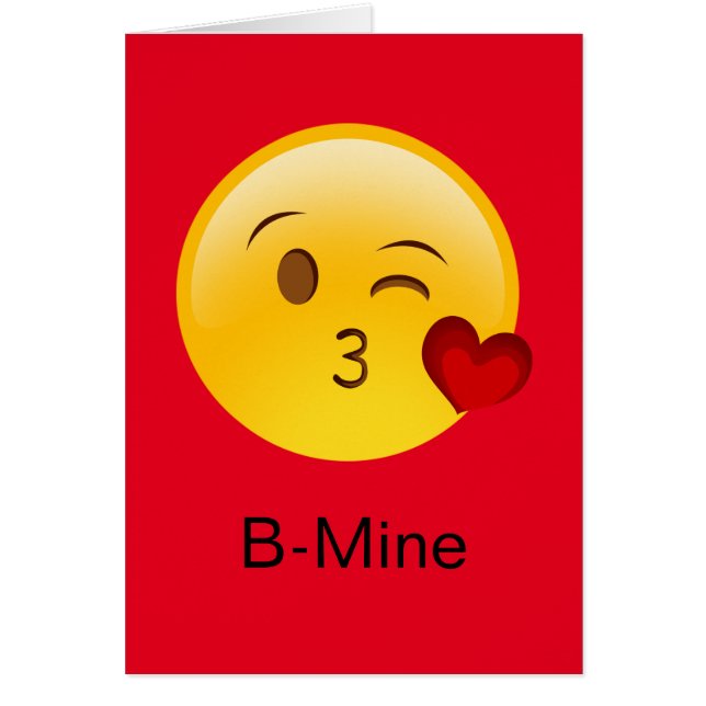 Carte B-Mine Emoji Valentin (Devant)