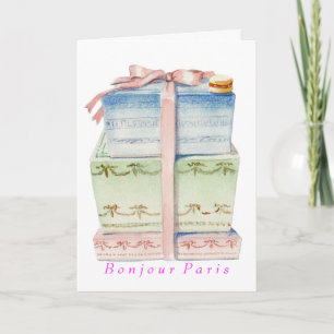 Carte B o n j o u P a r i s notecard