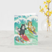 Carte B & T #38 Note de surf (Fleur jaune)