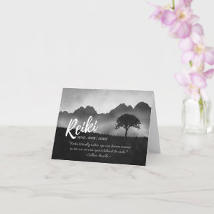 Carte B&W Reiki Master Yoga - Citations d'instructeur de