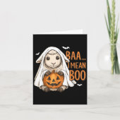 Carte Baa Je Veux Dire Boo Ghost Sheep Halloween Ghost S (Devant)