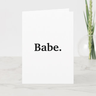 Carte Babe Je t'aime Plain & Simple