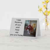 Carte BABUSHKA PUPPY "40ème" SOUHAIT D'ANNIVERSAIRE (Fleur jaune)