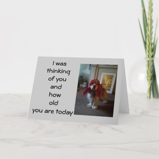 Carte BABUSHKA PUPPY "40ème" SOUHAIT D'ANNIVERSAIRE (Devant)