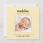 Carte BABY ANNOUNCEMENT Add Your Photo (Devant)