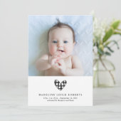 Carte BABY ANNOUNCEMENT Add Your Photo (Debout devant)