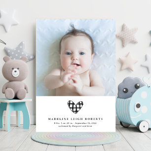 Carte BABY ANNOUNCEMENT Add Your Photo