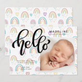 Carte BABY ANNOUNCEMENT Add Your Photo (Devant / Derrière)