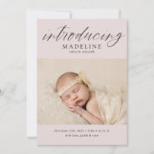 Carte BABY ANNOUNCEMENT Add Your Photo (Devant)