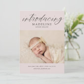 Carte BABY ANNOUNCEMENT Add Your Photo (Debout devant)