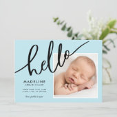 Carte BABY ANNOUNCEMENT Add Your Photo (Debout devant)