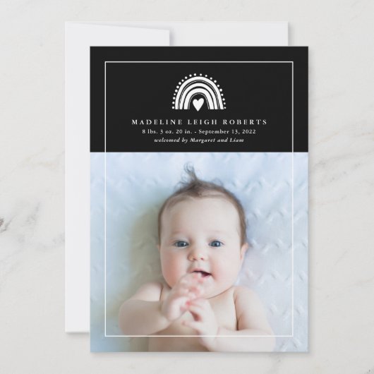 Carte BABY ANNOUNCEMENT Add Your Photo (Devant)