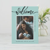 Carte BABY ANNOUNCEMENT Add Your Photo (Debout devant)