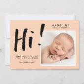 Carte BABY ANNOUNCEMENT Add Your Photo (Devant)