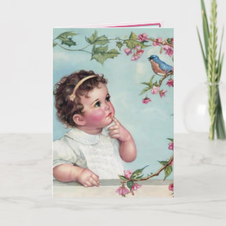 Carte Baby Blue Bird