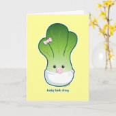 Carte Baby Bok Choy (Fleur jaune)