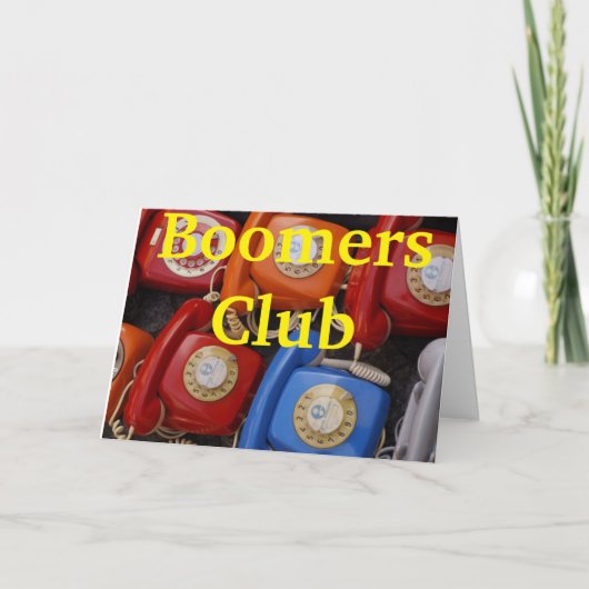 Carte Baby Boomers (Devant)