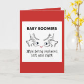 Carte Baby boomers - hanches étant remplacées à gauche (Fleur jaune)