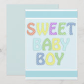 Carte Baby Boy (Devant / Derrière)