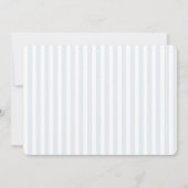 Carte Baby Boy Blue Photo Simple Cute Stripes (Dos)