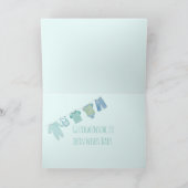 Carte Baby Boy Félicitations allemandes (Intérieur)