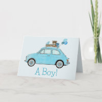 Baby Boy Fiat 500 Félicitations