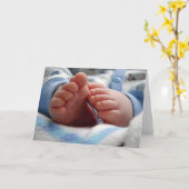 Carte Baby Boy Greeting Card (Fleur jaune)