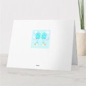 Carte Baby Boy Twins Félicats (Dos)