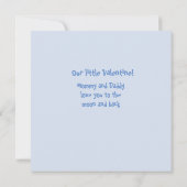 Carte Baby Boy Valentine (Dos)