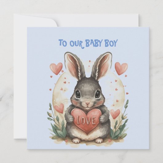 Carte Baby Boy Valentine (Devant)