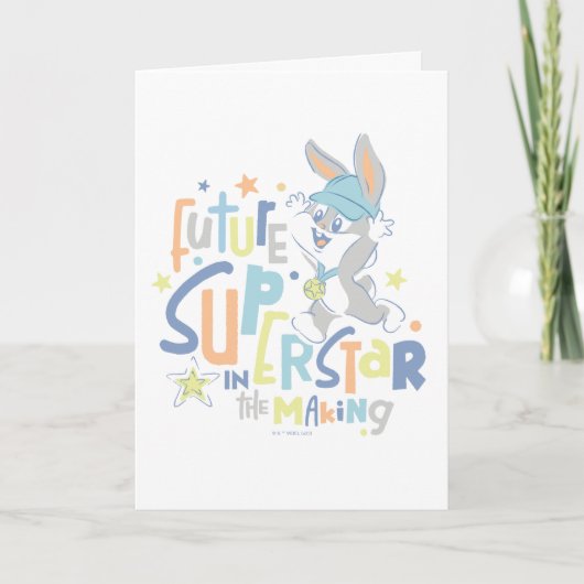Carte Baby BUGS BUNNY™ Future Superstar En formation (Devant)