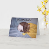 Carte Baby card (Fleur jaune)
