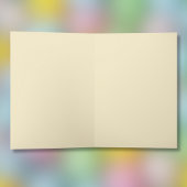 Carte Baby Chick Happy Easter Egg Blue Yellow Flowers