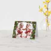 Carte Baby Christmas Fairies Christmas Card (Fleur jaune)