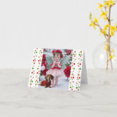 Carte Baby Christmas Fairy avec Dachshund Card (Fleur jaune)