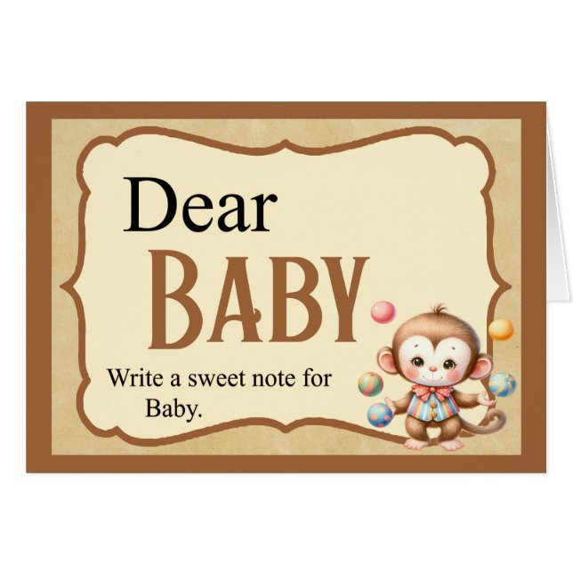 Carte Baby Circus_ Sweet Note (Devant Horizontal)