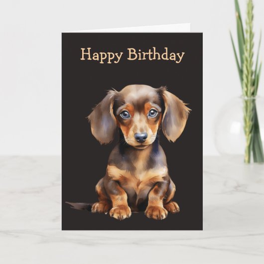 Carte Baby Dachshund (Devant)