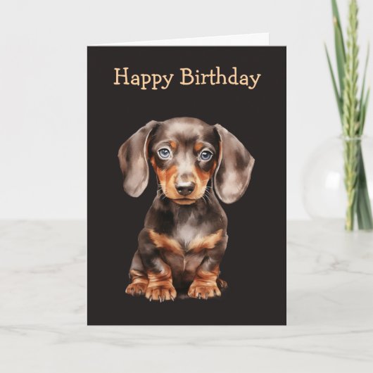 Carte Baby Dachshund (Devant)