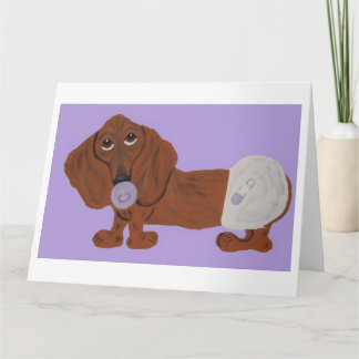 Carte Baby Dachshund