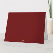 Carte Baby Deer at Forest Cabine Christmas Card (Dos)