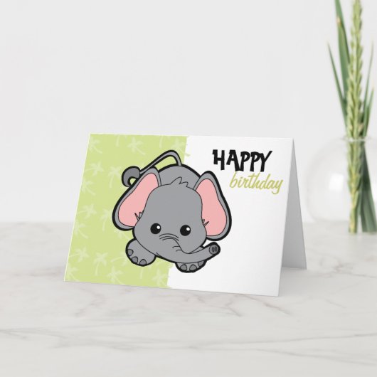 Carte Baby Elephant Cutie (Devant)