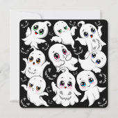Carte Baby Ghosts Éffrayant mignon Halloween humeur (Devant)