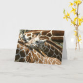 Carte Baby Giraffe (Fleur jaune)