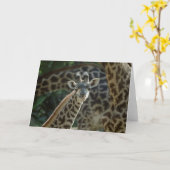 Carte Baby Giraffe (Fleur jaune)