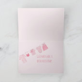 Carte Baby Girl Félicitations allemande (Intérieur)