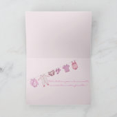 Carte Baby Girl Félicitations françaises (Intérieur)